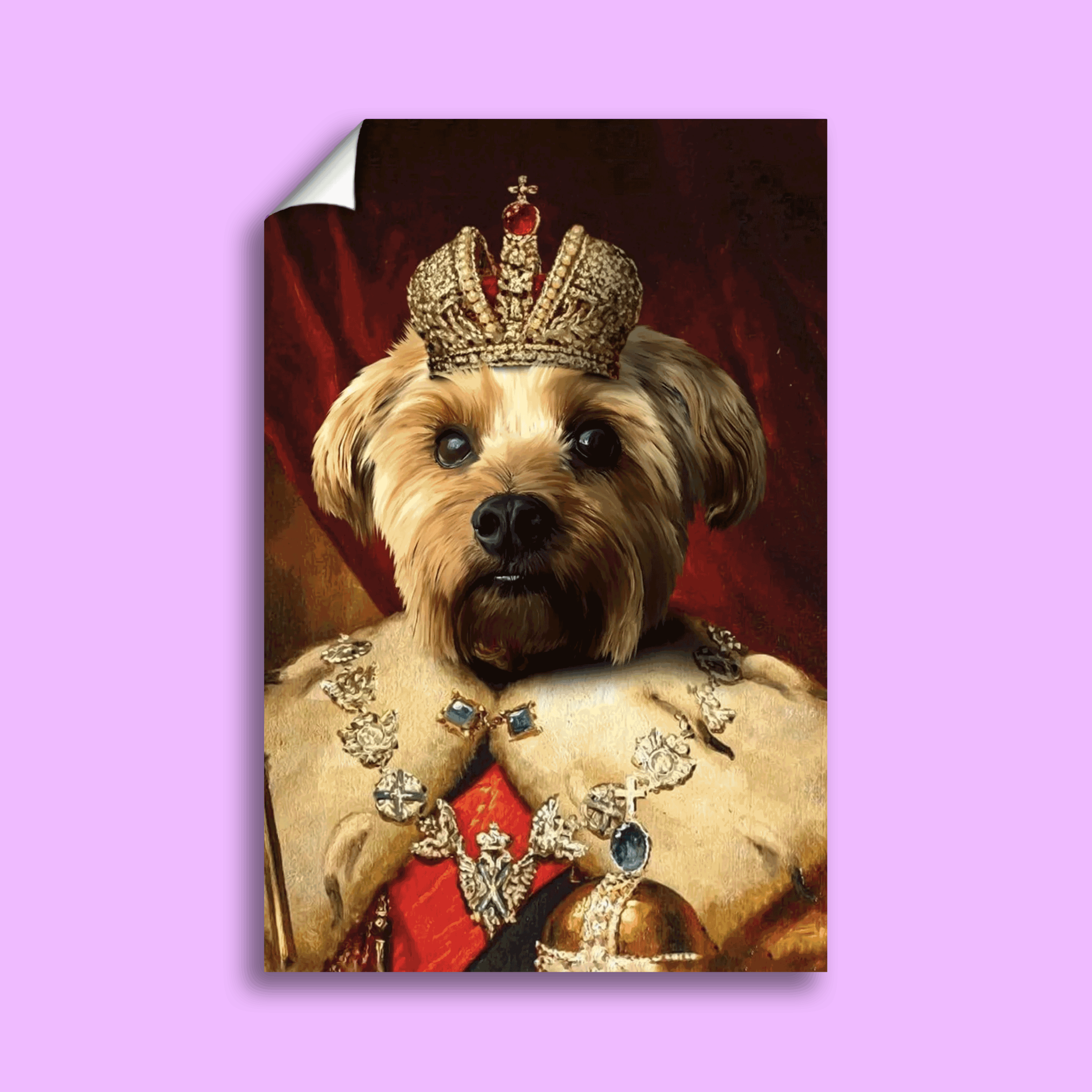 The Prince Ruler Pet - Custom Pet Portrait